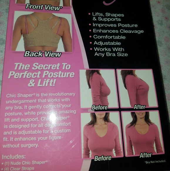Chic Shaper size Large Add up to 1 Cup Size - Picture 3 of 6